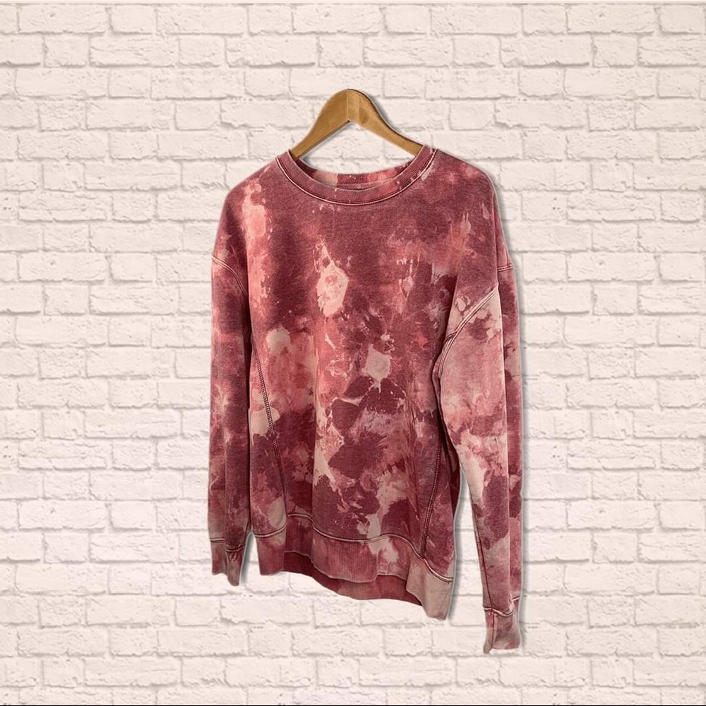 BRAND NEW! GOOD DAY BLEACHED TIE-DYE SWEATSHIRT - Picture 1 of 3